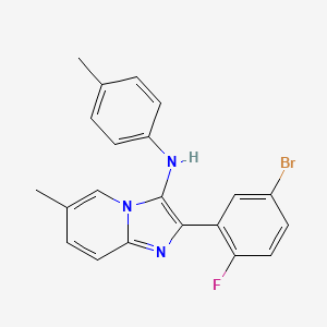 2-(5-bromo-2-fluorophenyl)-6-methyl-N-(4-methylphenyl)imidazo[1,2-a]pyridin-3-amine