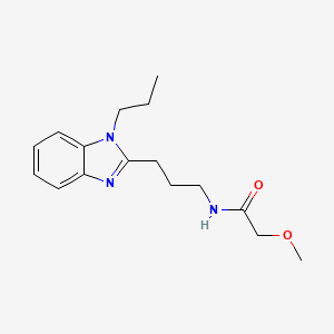 2-methoxy-N-[3-(1-propyl-1H-benzimidazol-2-yl)propyl]acetamide