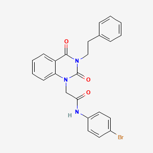 N-(4-bromophenyl)-2-[2,4-dioxo-3-(2-phenylethyl)-3,4-dihydroquinazolin-1(2H)-yl]acetamide