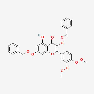B1144481 3 inverted exclamation mark,4 inverted exclamation mark-Di-O-Methoxy 3,7-Bis(benzyloxy) Quercetin CAS No. 3306-17-0