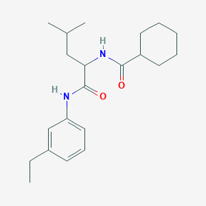 N~2~-(cyclohexylcarbonyl)-N-(3-ethylphenyl)leucinamide