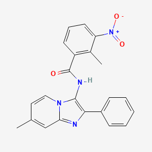 2-Methyl-N-{7-methyl-2-phenylimidazo[1,2-A]pyridin-3-YL}-3-nitrobenzamide