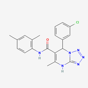 7-(3-chlorophenyl)-N-(2,4-dimethylphenyl)-5-methyl-4,7-dihydrotetrazolo[1,5-a]pyrimidine-6-carboxamide