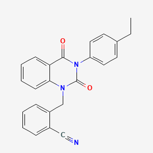 2-{[3-(4-Ethylphenyl)-2,4-dioxo-1,2,3,4-tetrahydroquinazolin-1-yl]methyl}benzonitrile