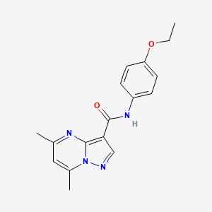 N-(4-ethoxyphenyl)-5,7-dimethylpyrazolo[1,5-a]pyrimidine-3-carboxamide