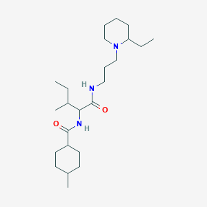 N-[3-(2-ethylpiperidin-1-yl)propyl]-N~2~-[(4-methylcyclohexyl)carbonyl]isoleucinamide