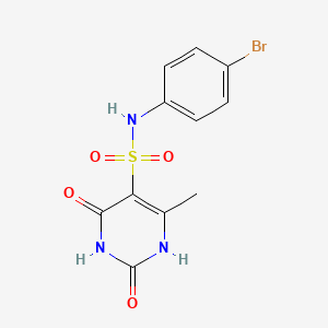 N-(4-bromophenyl)-2-hydroxy-4-methyl-6-oxo-1,6-dihydropyrimidine-5-sulfonamide