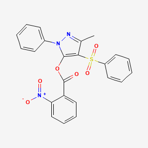 3-methyl-1-phenyl-4-(phenylsulfonyl)-1H-pyrazol-5