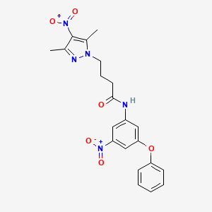 4-(3,5-dimethyl-4-nitro-1H-pyrazol-1-yl)-N-(3-nitro-5-phenoxyphenyl)butanamide