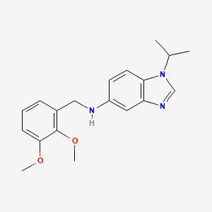 N-[(2,3-dimethoxyphenyl)methyl]-1-propan-2-ylbenzimidazol-5-amine