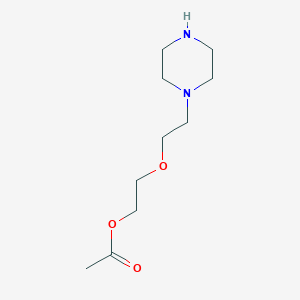 B1144505 2-(2-(Piperazin-1-yl)ethoxy)ethyl acetate CAS No. 936094-62-1