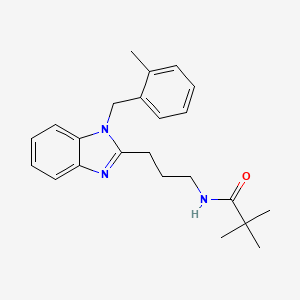 2,2-dimethyl-N-{3-[1-(2-methylbenzyl)-1H-benzimidazol-2-yl]propyl}propanamide