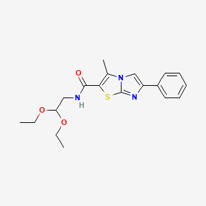 N-(2,2-diethoxyethyl)-3-methyl-6-phenylimidazo[2,1-b][1,3]thiazole-2-carboxamide