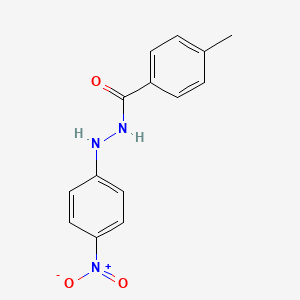 molecular formula C14H13N3O3 B11445134 4-methyl-N'-(4-nitrophenyl)benzohydrazide 