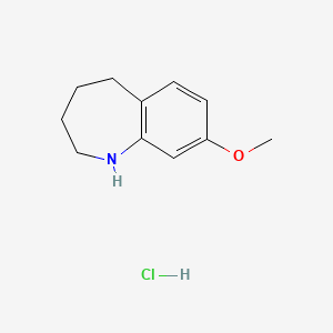 molecular formula C11H16ClNO B1144518 盐酸 8-甲氧基-2,3,4,5-四氢-1H-苯并[b]氮杂卓 CAS No. 17537-86-9