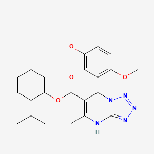 5-Methyl-2-(propan-2-yl)cyclohexyl 7-(2,5-dimethoxyphenyl)-5-methyl-4,7-dihydrotetrazolo[1,5-a]pyrimidine-6-carboxylate