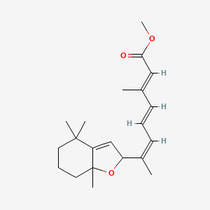 molecular formula C₂₁H₃₀O₃ B1144527 Methyl 5,8-epoxyretinoate CAS No. 50876-25-0