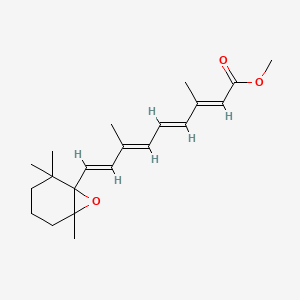 molecular formula C₂₁H₃₀O₃ B1144528 Retinoic acid, 5,6-epoxy-5,6-dihydro-, methyl ester CAS No. 7432-30-6