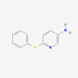 molecular formula C11H10N2S B114453 6-(苯基硫基)-3-吡啶胺 CAS No. 103983-07-9