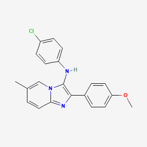 N-(4-chlorophenyl)-2-(4-methoxyphenyl)-6-methylimidazo[1,2-a]pyridin-3-amine