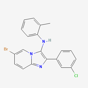 6-bromo-2-(3-chlorophenyl)-N-(2-methylphenyl)imidazo[1,2-a]pyridin-3-amine