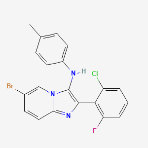 6-bromo-2-(2-chloro-6-fluorophenyl)-N-(4-methylphenyl)imidazo[1,2-a]pyridin-3-amine