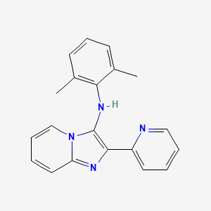 molecular formula C20H18N4 B11445402 N-(2,6-dimethylphenyl)-2-(pyridin-2-yl)imidazo[1,2-a]pyridin-3-amine 