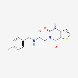 2-(2,4-dioxo-1,4-dihydrothieno[3,2-d]pyrimidin-3(2H)-yl)-N-(4-methylbenzyl)acetamide