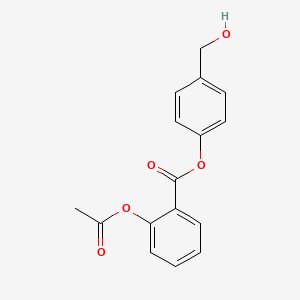 molecular formula C₁₆H₁₄O₅ B1144556 [4-(羟甲基)苯基] 2-乙酰氧基苯甲酸酯 CAS No. 175077-14-2