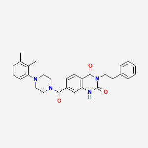 7-(4-(2,3-dimethylphenyl)piperazine-1-carbonyl)-3-phenethylquinazoline-2,4(1H,3H)-dione