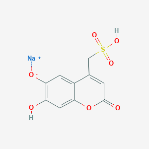 molecular formula C10H7NaO7S B1144557 4-[(Sodiosulfo)methyl]-6,7-dihydroxy-2H-1-benzopyran-2-one CAS No. 19524-62-0
