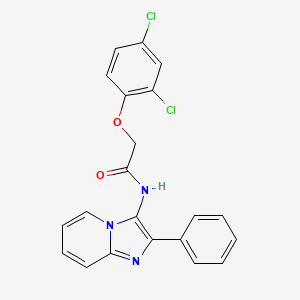 2-(2,4-Dichlorophenoxy)-N-{2-phenylimidazo[1,2-A]pyridin-3-YL}acetamide