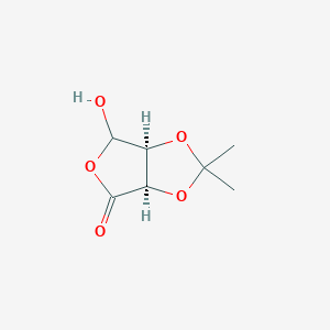 B1144567 (3AR,6aS)-6-hydroxy-2,2-dimethyldihydrofuro[3,4-d][1,3]dioxol-4(3aH)-one CAS No. 1056473-59-6