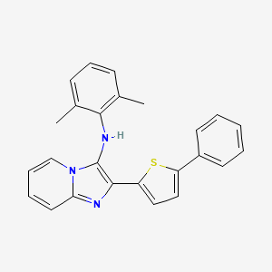 molecular formula C25H21N3S B11445714 N-(2,6-dimethylphenyl)-2-(5-phenylthiophen-2-yl)imidazo[1,2-a]pyridin-3-amine 