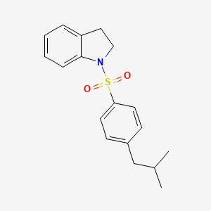 1-{[4-(2-methylpropyl)phenyl]sulfonyl}-2,3-dihydro-1H-indole