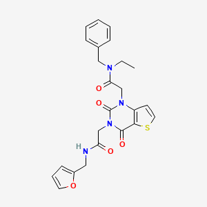 N-Benzyl-N-ethyl-2-[3-({[(furan-2-YL)methyl]carbamoyl}methyl)-2,4-dioxo-1H,2H,3H,4H-thieno[3,2-D]pyrimidin-1-YL]acetamide