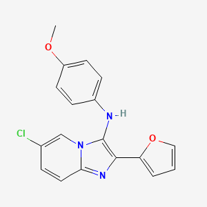 6-chloro-2-(furan-2-yl)-N-(4-methoxyphenyl)imidazo[1,2-a]pyridin-3-amine