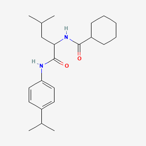 N~2~-(cyclohexylcarbonyl)-N-[4-(propan-2-yl)phenyl]leucinamide