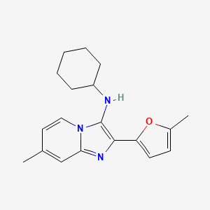 N-cyclohexyl-7-methyl-2-(5-methylfuran-2-yl)imidazo[1,2-a]pyridin-3-amine