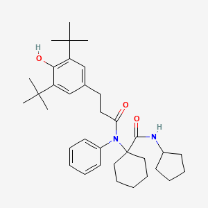 N-cyclopentyl-1-{[3-(3,5-di-tert-butyl-4-hydroxyphenyl)propanoyl](phenyl)amino}cyclohexanecarboxamide