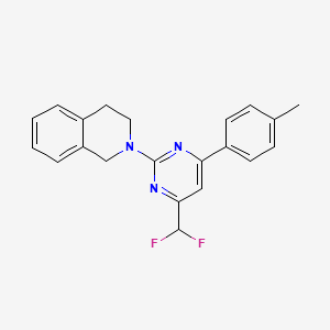 2-[4-(Difluoromethyl)-6-(4-methylphenyl)pyrimidin-2-yl]-1,2,3,4-tetrahydroisoquinoline