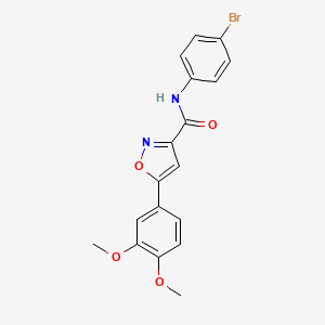 N-(4-bromophenyl)-5-(3,4-dimethoxyphenyl)-1,2-oxazole-3-carboxamide