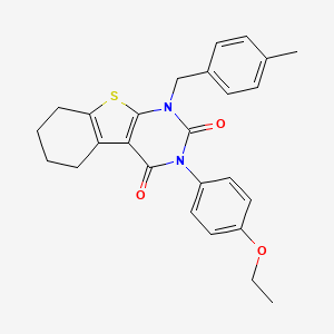 3-(4-ethoxyphenyl)-1-(4-methylbenzyl)-5,6,7,8-tetrahydro[1]benzothieno[2,3-d]pyrimidine-2,4(1H,3H)-dione