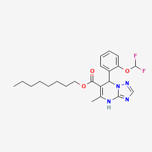 Octyl 7-[2-(difluoromethoxy)phenyl]-5-methyl-4,7-dihydro[1,2,4]triazolo[1,5-a]pyrimidine-6-carboxylate