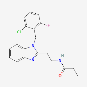 N-{2-[1-(2-chloro-6-fluorobenzyl)-1H-benzimidazol-2-yl]ethyl}propanamide