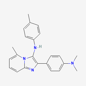 2-[4-(dimethylamino)phenyl]-5-methyl-N-(4-methylphenyl)imidazo[1,2-a]pyridin-3-amine