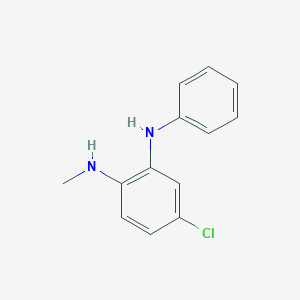 molecular formula C₁₃H₁₃ClN₂ B1144621 4-Chloro-N1-methyl-N2-phenyl-1,2-benzenediamine CAS No. 68406-48-4