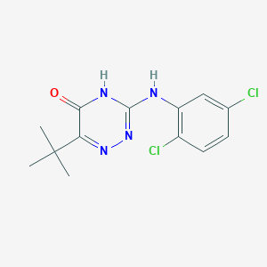 6-Tert-butyl-3-[(2,5-dichlorophenyl)amino]-1,2,4-triazin-5-ol