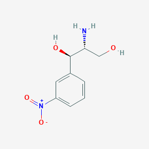 molecular formula C₉H₁₂N₂O₄ B1144627 (1R,2R)-2-Amino-1-(3-nitrophenyl)propane-1,3-diol CAS No. 46423-64-7