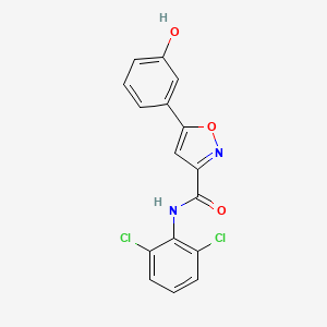 N-(2,6-Dichlorophenyl)-5-(3-hydroxyphenyl)-3-isoxazolecarboxamide